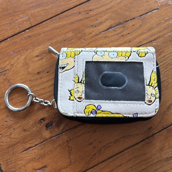 Nickelodeon Rugrats Angelica & Cynthia Zipper Wallet ID Flap Cards Key Chain - Picture 4 of 9
